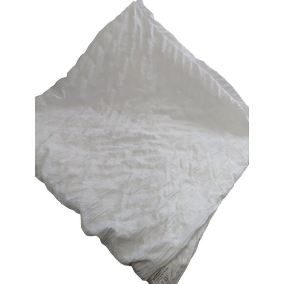 GORGEOUS WHITE PUFF CRIMPED MICROFIBER DUVET COMFORTER COVER! SZ FL - Picture 2 of 7